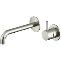 Hotbath Archie inbouw wastafelkraan met 18cm uitloop RVS