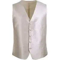 Suitable Trouwgilet Ecru Carre | Off-White | Maat 54