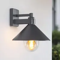 LumenXL Retro badkamer wandlamp - antraciet
