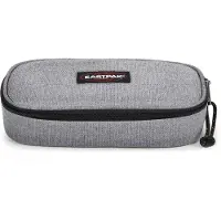 Eastpak Etui 'Oval Single' grijs / bloedrood / zwart / wit
