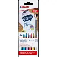 Edding 1340 brush pen set - 6x metallic
