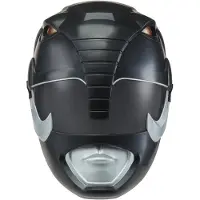 Boti Power Rangers masker zwart - Mighty Morphin verkleedmasker.