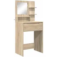 vidaXL Slaapkamer Toilet Tafels Sonoma Eik 80 x 39,6 x 135 cm