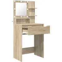 vidaXL Slaapkamer Toilet Tafels Sonoma Eiken 60 x 39,5 x 135 cm