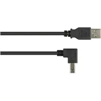 GOOD CONNECTIONS USB Type A - USB Type B, mannelijk-mannelijk, 1 meter, 1 m, USB A, USB B, USB 2.0, mannelijk/mannelijk, zwart, metalen