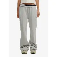 Superdry Athletic Essentials Logo Lage Taille Flare Joggingbroek Light Grey Grootte: 44