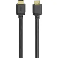 Hama 00202027 HDMI-kabel HDMI Aansluitkabel HDMI-A-stekker 1 m Zwart 8K UHD, Audio Return Channel (ARC), Magnetische stekker