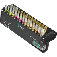 Wera Bit-Check 30 Wood TX HF 1 05057436001 Bitset 30-delig Torx, Kruiskop Phillips, Kruiskop Pozidriv