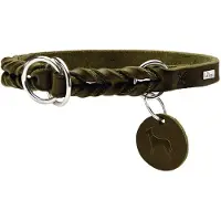 Hunter Dressuurhalsband Massief Onderwijs (56, 58, 60, Hond, Hondensport), Kraag + Leiband