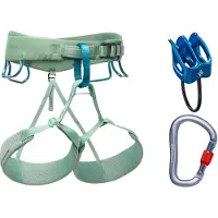 Black Diamond - Klimgordels - W Momentum Harness Package Desert Sage voor Dames - Maat M - Groen