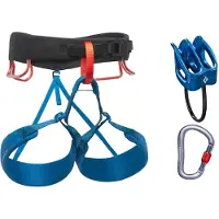 Black Diamond - Klimgordels - M Momentum Harness Package Kingfisher voor Heren - Maat XL - Blauw