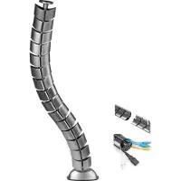 Macleans MC-768S MC-768S Kabel-Organizer, Kabelmanagement-Kabel für Schreibtisch mit langem Regu