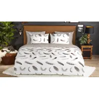 Good Morning dekbedovertrek Feathers - flanel - 200x220