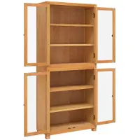 vidaXL Opslag Meubel Set met plank 2 st Naturel 80 x 35 x 185 cm