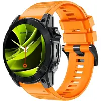 Mobile Origin Easy Strap Siliconen Horloge 22 Mm Oranje
