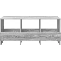 vidaXL Tijdschriftenrek Grijs Sonoma 102 x 30 x 45 cm