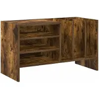 vidaXL Platenkast Rook Eiken 78,5 x 35 x 45 cm Bewerkt hout
