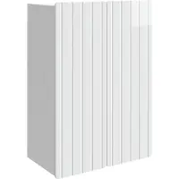 vidaXL Wandkast Hoogglans Wit 66 x 34,5 x 92 cm Bewerkt hout