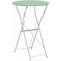 vidaXL Bistrotafel Licht Mint Ø 50 x 71 cm Poedergecoat staal