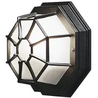 Konstsmide Wandlamp buiten WALL/ROOF, zwart, Aluminium, Landelijk, Wandlamp buiten
