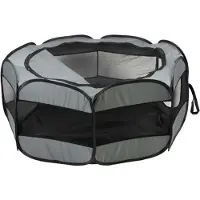 Duvo+ Duvoplus - Opvouwbare speelren - Lichtgrijs - L - 120x45x51cm - Eenvoudig opzetbaar