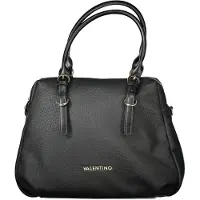 Valentino Zwarte Polyurethaan Dameshandtas