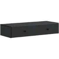 vidaXL Wandgemonteerde Zijtafel Zwart 87,5 x 34,5 x 17 cm Bewerkt hout