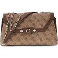 GUESS Tas met Klapflap Lindsey Latte Logo