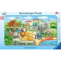Ravensburger puzzel kinderpuzzel Zoo 15 stukjes karton.