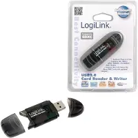 Logilink Usb-Kaartlezer Voor Laptops, Pc's En Computers Usb 2.0 Draagbaar En Handig