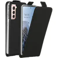 Accezz Flipcase voor de Samsung Galaxy S21 - Zwart