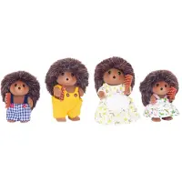 Sylvanian Families 4 Figurines Famille Herisson