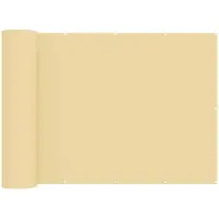 vidaXL Balkonscherm 1,2 x 15 m Stof met PU-coating Beige
