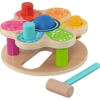 Goki Klopbank - Flower Power - 6 Delen - Hout - 1 Jaar