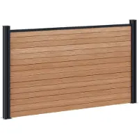 vidaXL Hekset 180 x 105 cm WPC en Aluminium Bruin