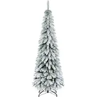 Aosom Kerstboom Kunststof, Staal 74L x 74B x 180H cm Groen