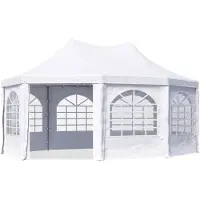 TOOLPORT Pagodetent 4x5,5 m, PVC 700, wit