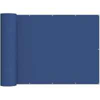 vidaXL Balkon Privacy Scherm 180 x 200 cm Stof met PU-coating Blauw
