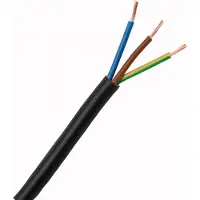 Kopp 152425001 Geïsoleerde kabel H05VV5-F 3 x 1 mm² Zwart 25 m
