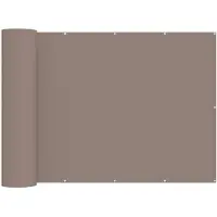 vidaXL Balkonscherm 1,2 x 15 m Stof met PU-coating Taupe