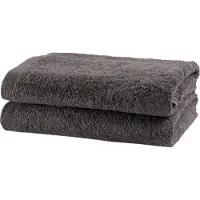 Casilin Como douchelaken Grey Charcoal - 100% katoen - 70 x 140 cm