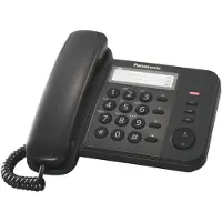 Panasonic KX-TS520EX1B, Analoge telefoon, Telefoon met kabel, 50 posities, Zwart