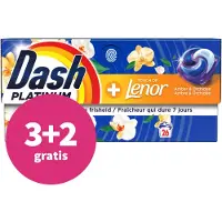 Dash 3+2 Gratis: Wasmiddelcapsules 4in1 Pods Amber & Orchidee 26 Stuks