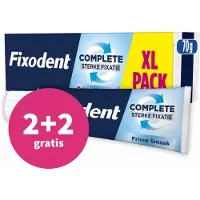 Fixodent 2+2 Gratis: Kleefpasta Complete Fresh 70 Gr