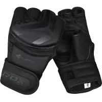 RDX Sports F15 Noir MMA Grappling Gloves - Zwart - S