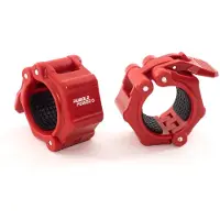 Muscle Power Olympische Quick Lock Collar Set - Rood