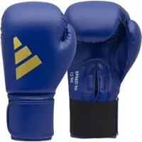 Adidas Bokshandschoenen Speed 50 - Blauw/Goud - 14 oz
