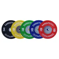 Lifemaxx Crossmaxx Competition Bumper Plate - 50 mm Halterschijf - 15 kg