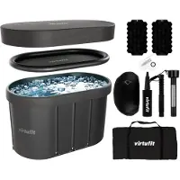 VirtuFit IJsbad Ovaal - Antraciet - 500 Liter - Inclusief accessoires