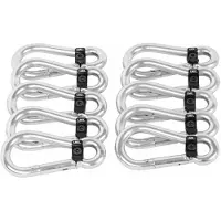 Lifemaxx LMX Karabijnhaken - Snaphook met slot - 10 Stuks